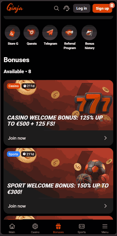 ginja casino bonus_1_11zon