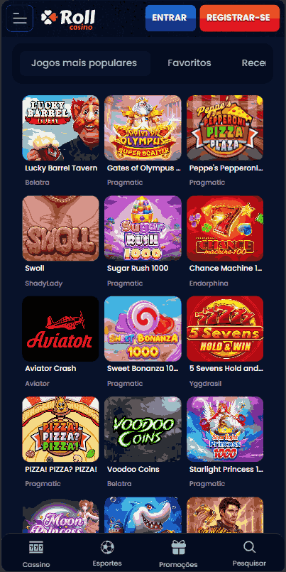 rollcasino games