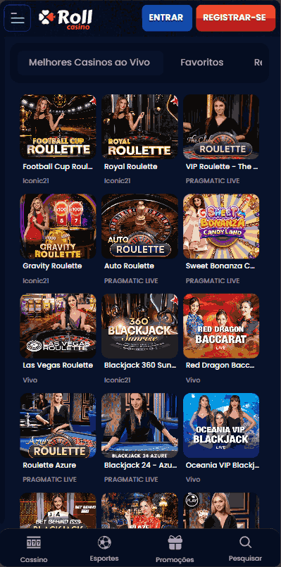 rollcasino live games