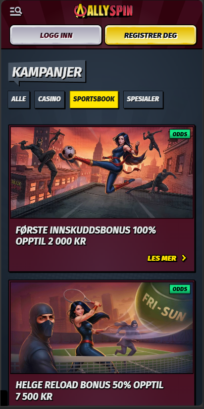 Allyspin bookmaker bonus