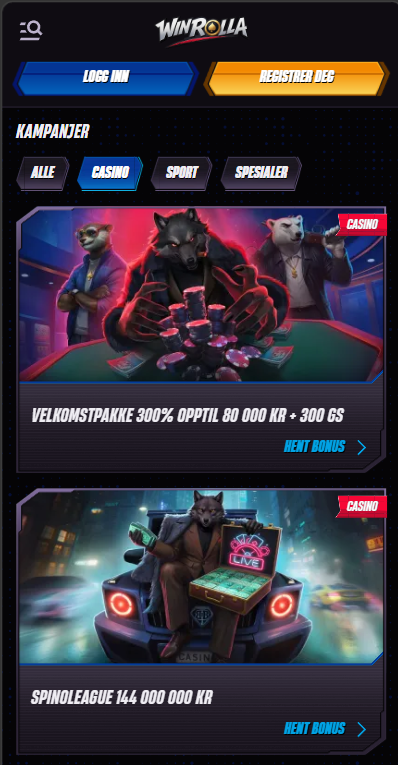 winrolla casino bonus
